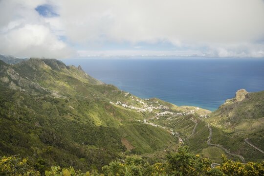 Taganana, Tagana Valley, Barranco de la Iglesia, macizo de anaga (Montanas de Anaga), Las, Tenerife, Canary Islands, Spain