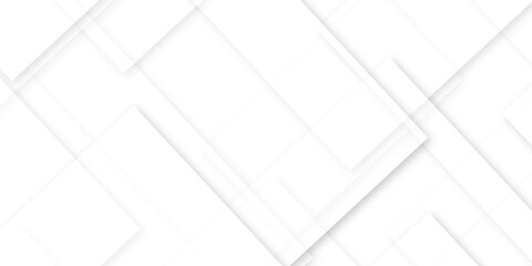 Abstract background with white and gray color technology modern background design . Geometric background with squares in bright light with soft shadows as pattern. Template for branding business .