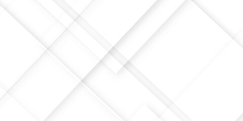 Fototapeta premium Abstract background with white and gray color technology modern background design . Geometric background with squares in bright light with soft shadows as pattern. Template for branding business .