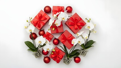 Elegant holiday gift arrangement