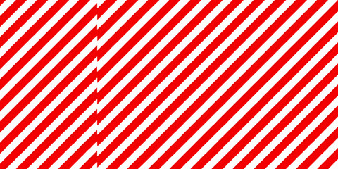 Diagonal red and white stripes create a bold repeating pattern background