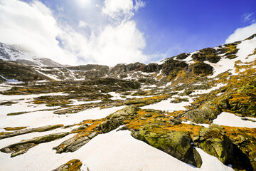 Nature at the M&ouml;lltal Glacier. Landscape in the mountains of Carinthia.
