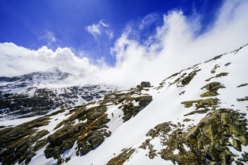 Nature at the M&ouml;lltal Glacier. Landscape in the mountains of Carinthia.
