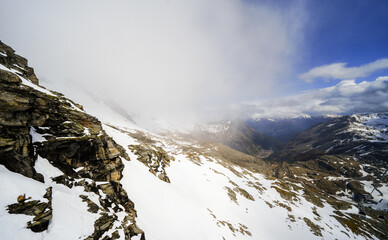 Nature at the M&ouml;lltal Glacier. Landscape in the mountains of Carinthia.
