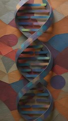 the DNA double helix being modified