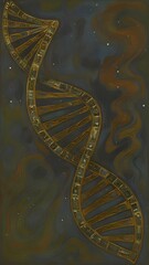 the DNA double helix being modified