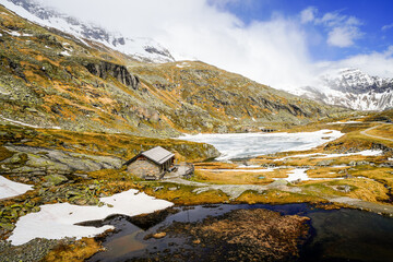 Nature at the M&ouml;lltal Glacier. Landscape in the mountains of Carinthia.
