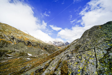 Nature at the M&ouml;lltal Glacier. Landscape in the mountains of Carinthia.
