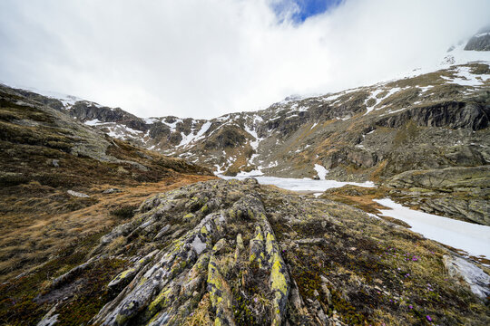 Nature at the M&ouml;lltal Glacier. Landscape in the mountains of Carinthia.
