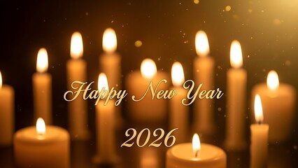 Happy new year 2026 wishes and celebrations with candles