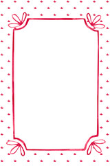 Romantic Pink Watercolor Frame for Valentine&rsquo;s and Galentine&rsquo;s Day. Perfect for cards, invitations, posters, prints, and social media designs.