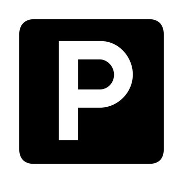 Public parking icons and parking location symbols