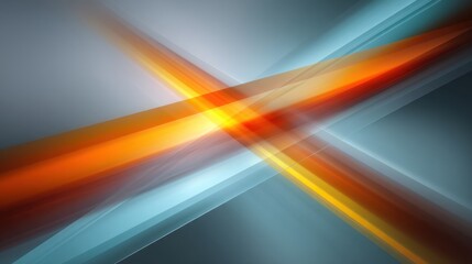 Abstract light trails in blue, orange, and yellow hues create a vibrant and dynamic background suitable for various creative projects and design concepts