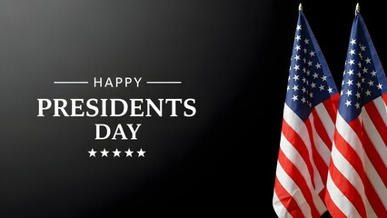 Celebrating president's day with patriotic spirit and american flags