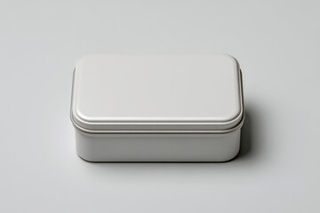 Fototapeta premium Generic white metal case for first aid kit or medical storage