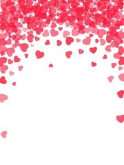 Falling hearts background