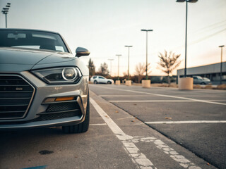 car driving on the road