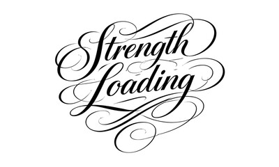 Strength Handwritten Calligraphy Quote Vector | Appreciation Typography Design