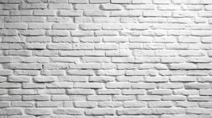 Fototapeta premium A textured white brick wall with a clean, modern aesthetic, providing a minimalist backdrop for various design applications.