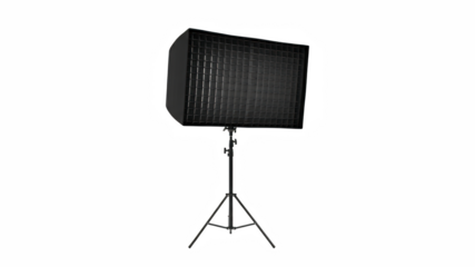 Professional softbox light on stand for photography studio setup
