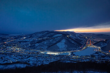 View of Petropavlovsk-Kamchatsky from above