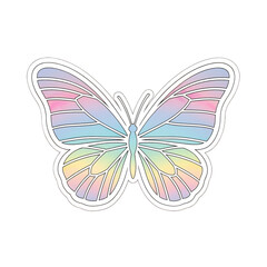 Pastel butterfly symbolizing transformation, spring beauty, and gentle motion