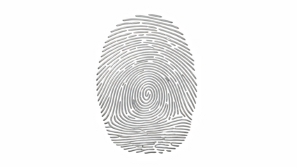 Close-up of a detailed fingerprint on black background