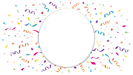 Confetti background, vector colorful confetti, congratulations confetti explosion isolated on white, clipart, birthday banner, carnival, party, Christmas, holiday, anniversary, graduation celebration