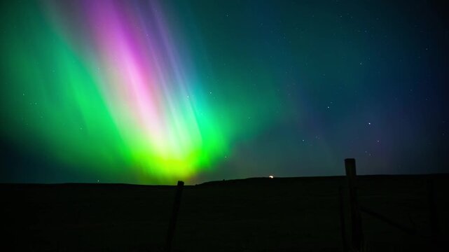 Northern lights explosion 