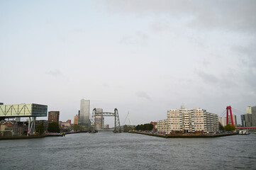 Fototapeta premium Rotterdam, Brücken, Skyline