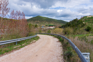The Camino de Santiago in Cirauqui, between Puente de la Reina and Estella in Spain