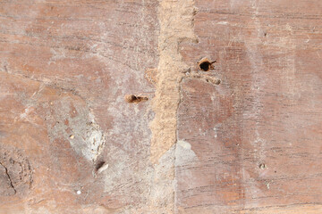 Old wooden texture for background that has natural cracks.