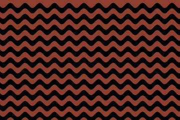 Black color curve on Coral color background.