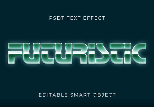 Green Neon 80s Text Effect Retro Fragmented Gradient Font