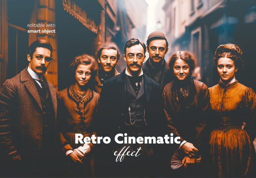 Retro Cinematic Photo Effect