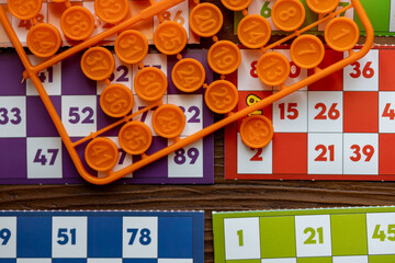 Close-Up of Traditional New Year Tombola Game
