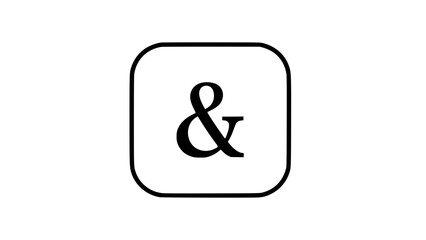 ampersand in a rounded square
