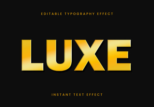 Gold Foil Text Effect Bold Premium Luxury Font