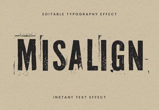Distressed Grunge Stamp Text Effect