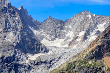 The Mont Blanc massif at the border of France, Italy, and Switzerland, showcasing Europe&rsquo;s highest alpine landscape.