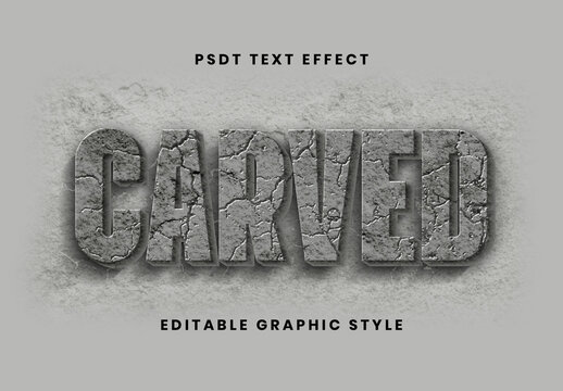 Concrete Stone Cracked Text Effect