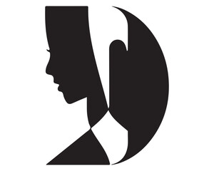 silhouette of a sailboat ,vector illustration of a black cat