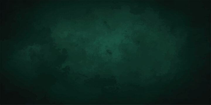 Abstract Dark teal grunge background with rough concrete texture, scratches, and faded paint.seamlessly from deep emerald to muted forest green. Watercolor or mist, giving a moody, mysterious