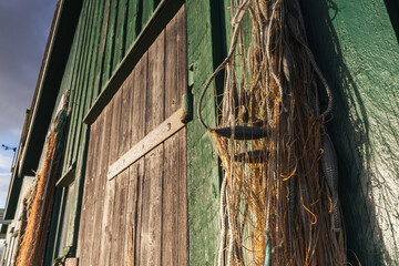 Bootsh&uuml;tte eines Fischers an der Ostsee