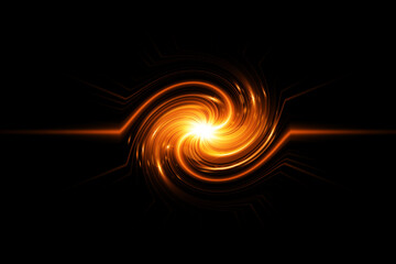 Soft Golden Lens Flare Light Leak Background