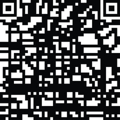 Black and white qr code