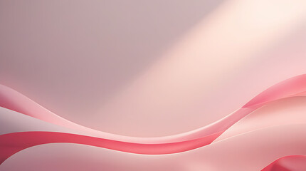 Pink waves on gradient background abstract