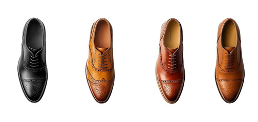 Three Pairs of White Leather Sneakers with Colored Laces isolated on a transparent background