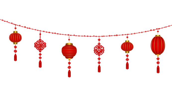 Six Red Chinese Decorative Square Frames Keywords: Chinese, frame, border, red, decorative isolated on a transparent background - Powered by Adobe