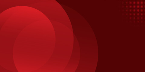Abstract red round wave background. Modern illustration.